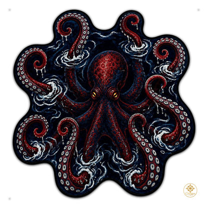 Custom Octopus Welcome Mat with Sea Monster Design