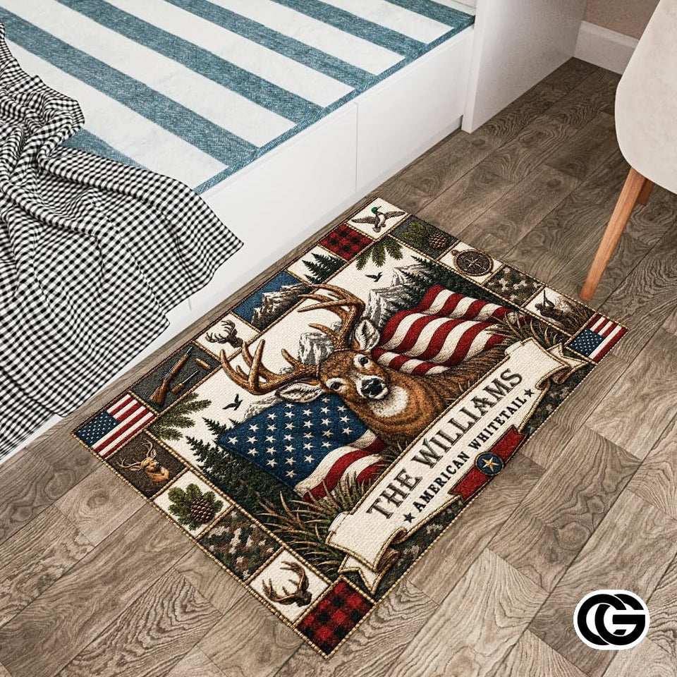 Personalized Welcome Doormat with Family Name and Address