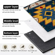Custom Bear Paw Print Welcome Mat with Non Slip Backing