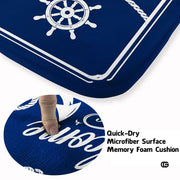 Custom Boat Rug, Personalized Welcome Aboard Mat with Boat Name, Nautical Area Rug for Deck, Entryway or Floor, Anchor Marine Decor, Boating Gift (Boat Rug 07)