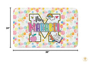 Custom Composition Notebook Classroom Rug for Kids and Boys - Alphabet Letter / 2' x 3' (Rectangular)