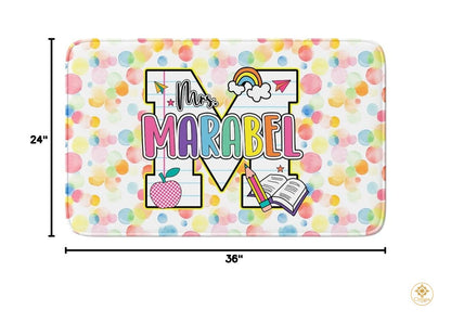 Custom Composition Notebook Classroom Rug for Kids and Boys - Alphabet Letter / 2' x 3' (Rectangular)