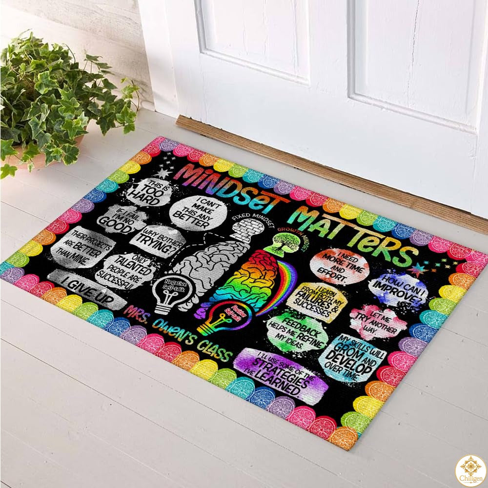 Custom Welcome Mat for Front Door and Classroom Entryway