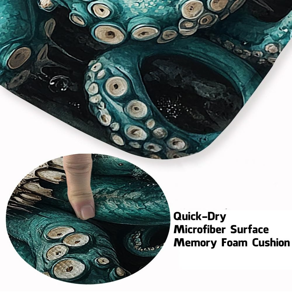 Custom Octopus Welcome Mat for Front Door and Entryway
