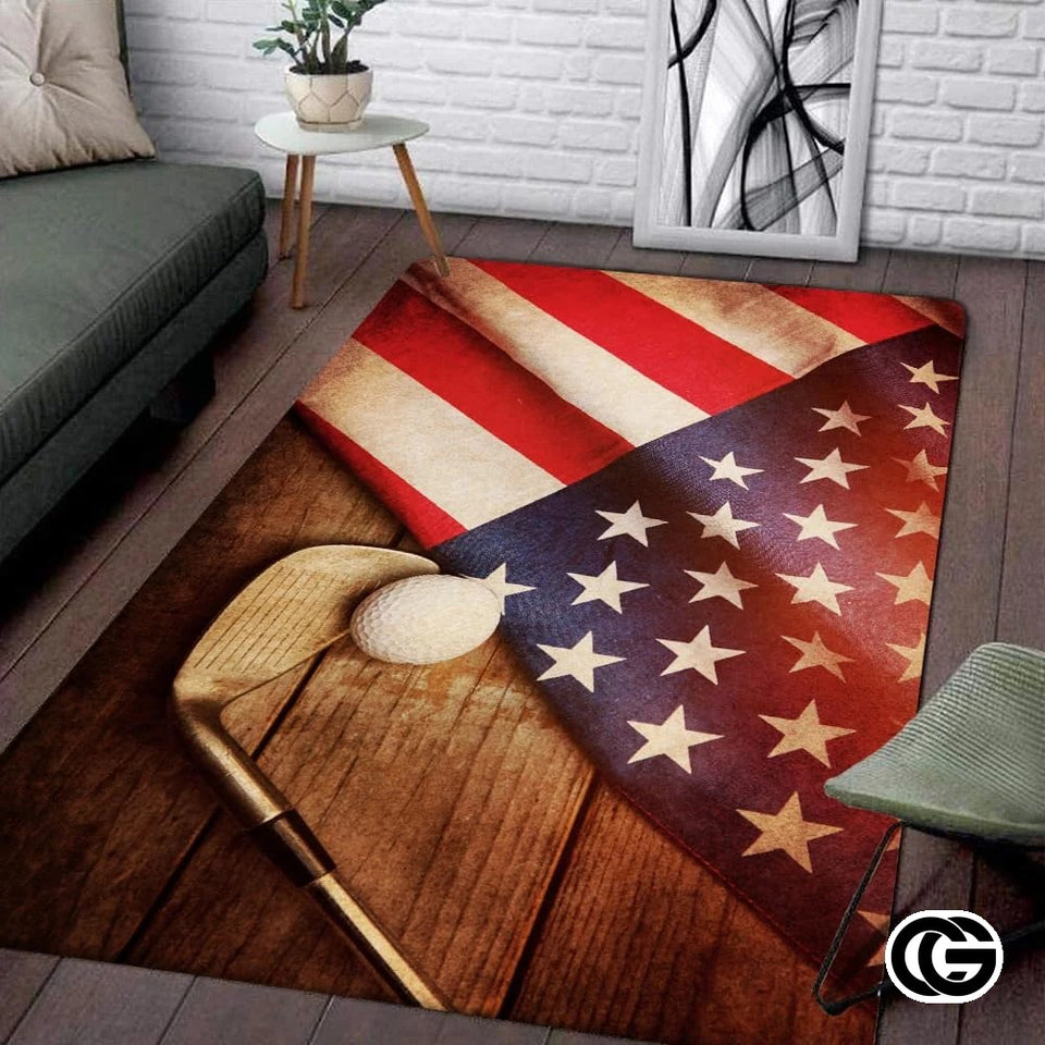 Custom Golf Welcome Mat for Front Door and Entryway