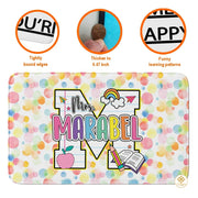 Custom Composition Notebook Classroom Rug for Kids and Boys - Alphabet Letter / 2' x 3' (Rectangular)