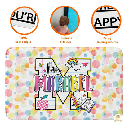 Custom Composition Notebook Classroom Rug for Kids and Boys - Alphabet Letter / 2' x 3' (Rectangular)