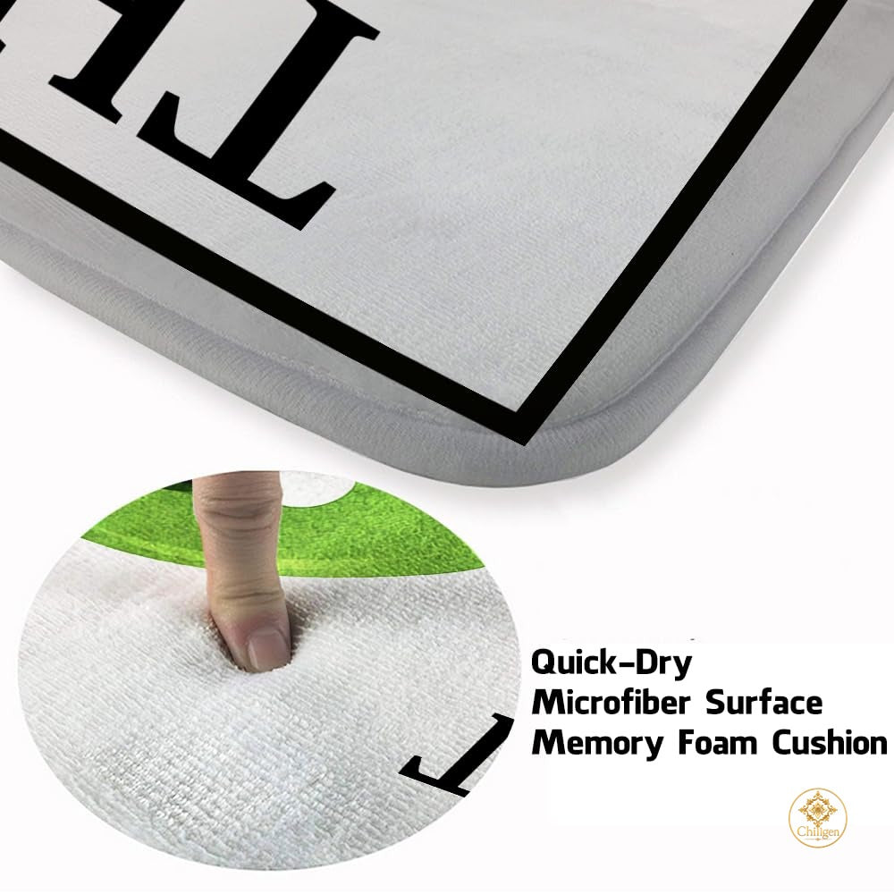 Custom Golf Area Rug with Non Slip Backing and Low Pile - Style 11