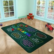 Custom Mathematics Education Rug for Classroom and Playroom - Math D2 / 3' x 5' (Rectangular)