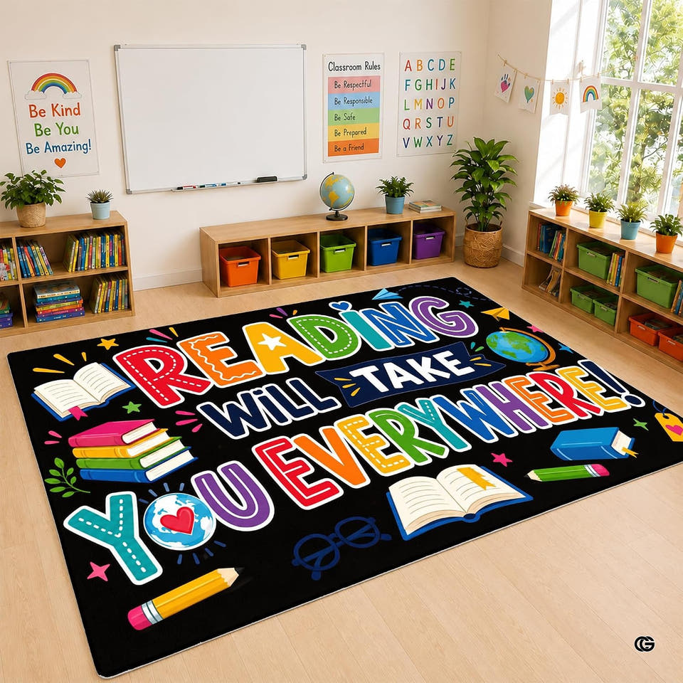 Storybook literacy global adventure area rug - view 1