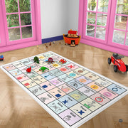 Core Vocabulary Rug, Communication Rugs for Kids Sped Classroom Rug, Autism Carpet, Speech Therapist Decor, Classroom Carpet, Back to School Mat for Kids Room Decor (STYLE4, X-Small (2x3 feet))