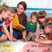 Colorful Classroom Rug for Kids and Teachers - Emotional Management Feeling Chart / 2' x 3' (Rectangular)