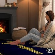 Personalized Orthodox Rug with Christian Cross and Eagle - D6