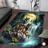 Custom Galaxy Wolves Rug for Bedroom and Living Room - Wolf-ds06