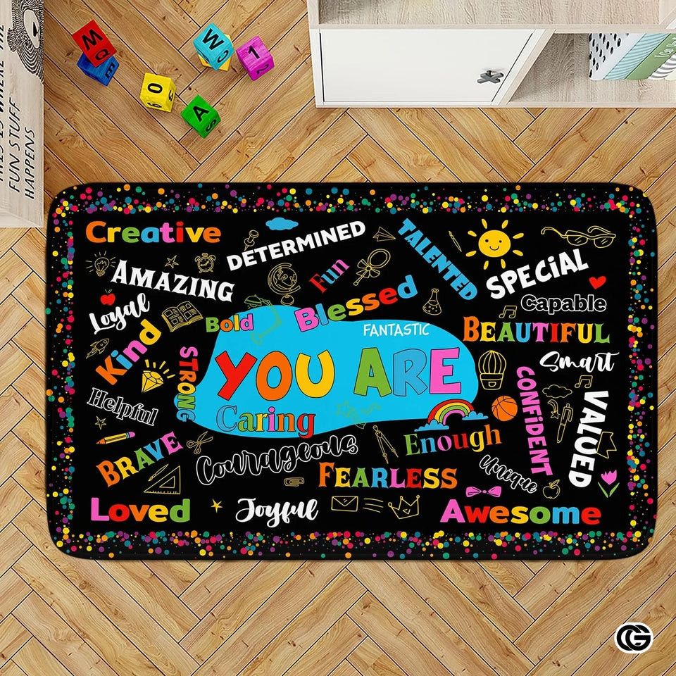 Personalized Welcome Doormat with Family Name and Address