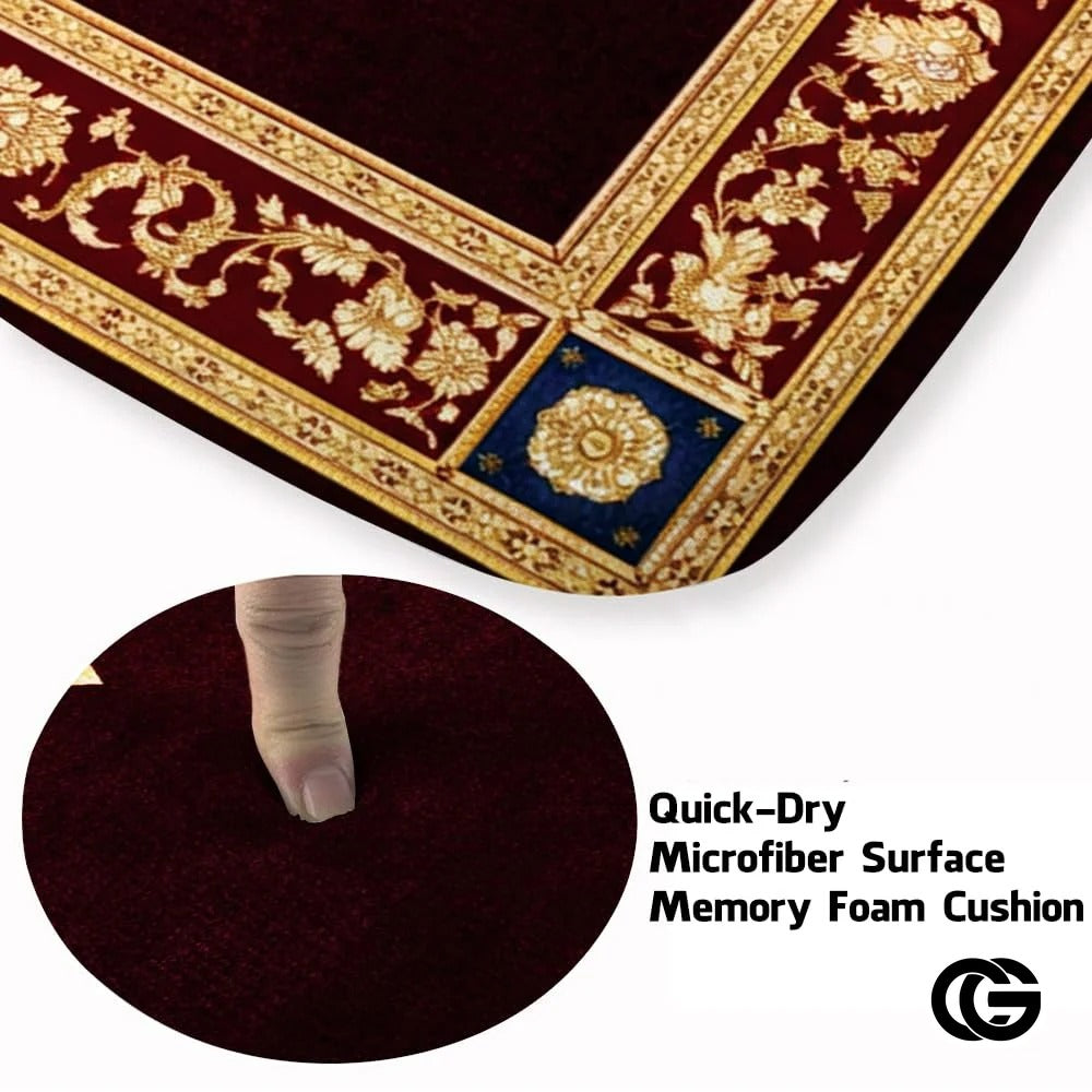 Personalized Orthodox Cross Rug with Byzantine Eagle
