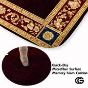 Personalized Orthodox Cross Rug with Byzantine Eagle