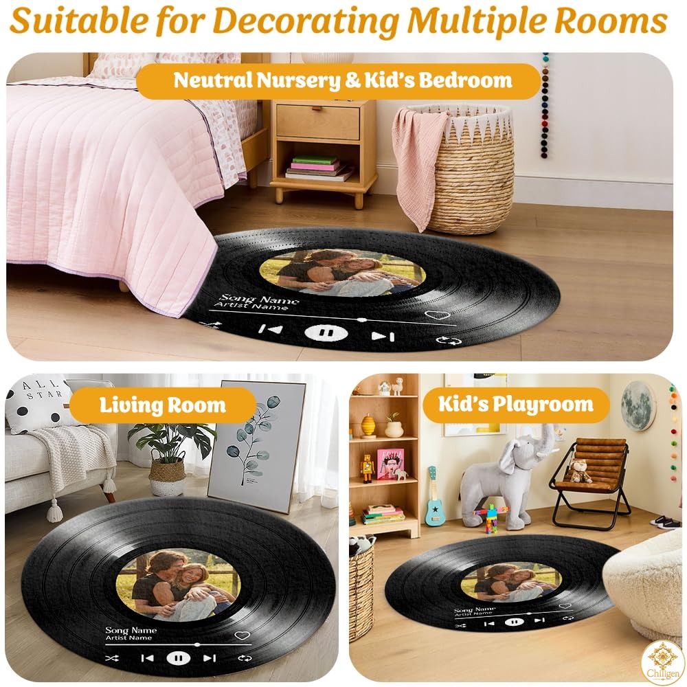 Custom Music Round Rug