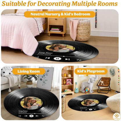 Custom Music Round Rug