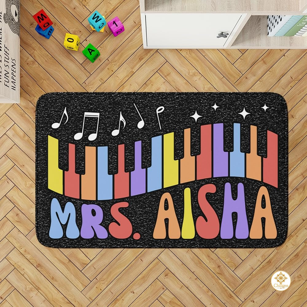 Custom Notebook Welcome Mat for Classroom and Bedroom