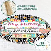 Personalized Notebook Welcome Mat with Family Name and Address