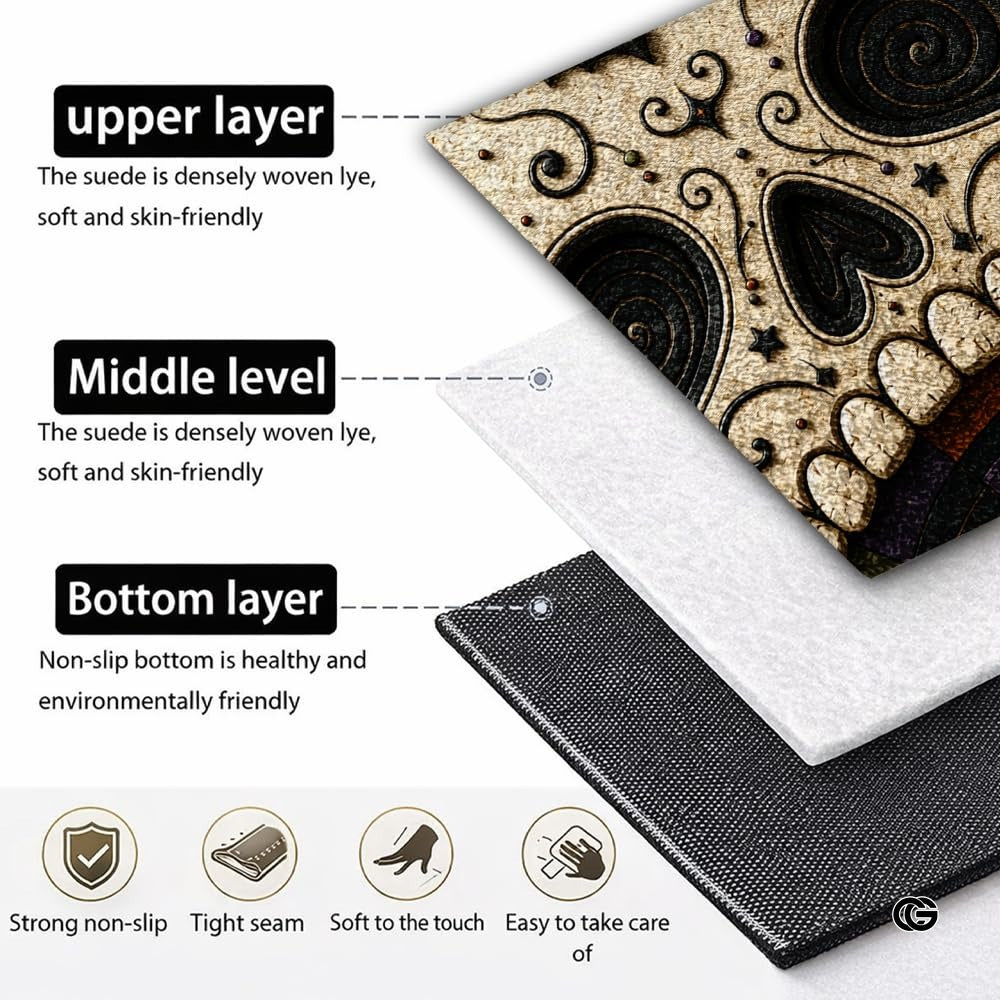 Personalized Halloween 3D Optical Illusion Shaped Rug (A02)