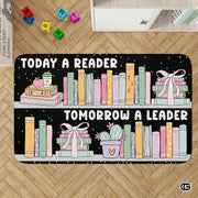 Custom Classroom Library Rug with Inspirational Quote - Style 4