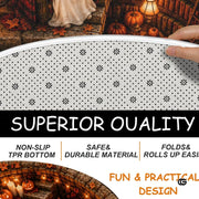 Personalized Halloween 3D Optical Illusion Ghost Round Rug