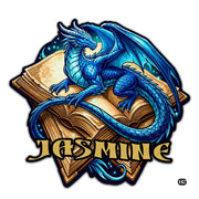 Custom Dragon Shaped Area Rug, Personalized Library Western Dragon Shaped Floor Mat Book Rug, Non-Slip Reading Room Carpet for Living Room, Bedroom, Dorm, Kids Room, Fans Lover (D2)