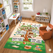Custom Reading Tree Welcome Mat for Kids and Teachers