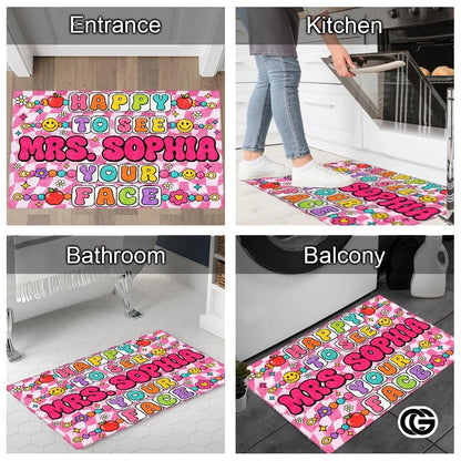 Personalized Classroom Doormat with Custom Teacher Name