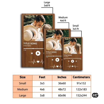 Personalized Music Welcome Mat with Custom Album Cover and Photo - Album-06