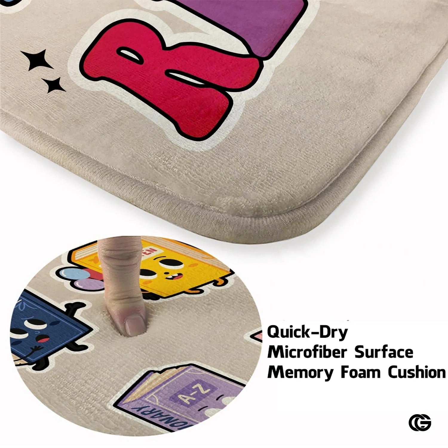 Custom Kids Read Book Rug for Classroom and Library