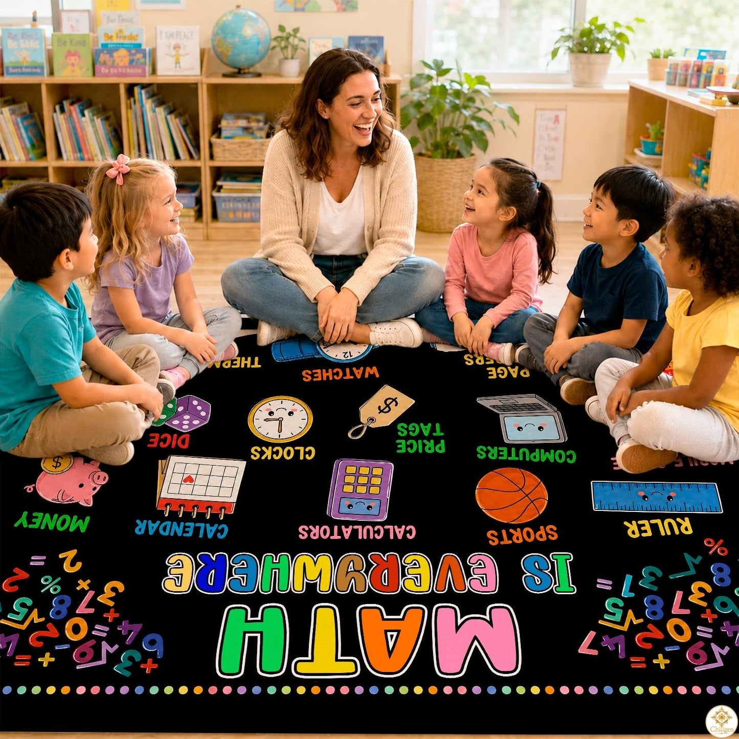 Custom Math Area Rug