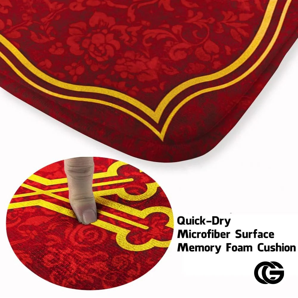 Personalized Orthodox Welcome Mat with Cross and Eagle