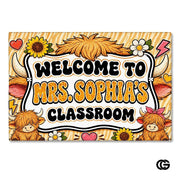 Personalized Classroom Doormat with Custom Teacher Name - Class-07