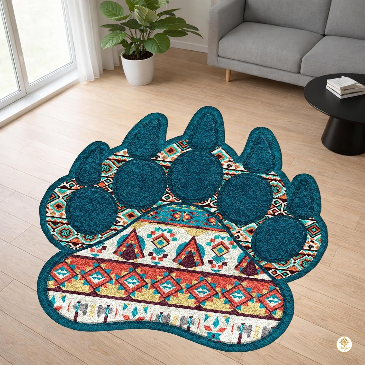 Custom Bear Paw Welcome Mat with Non Slip Backing - A1