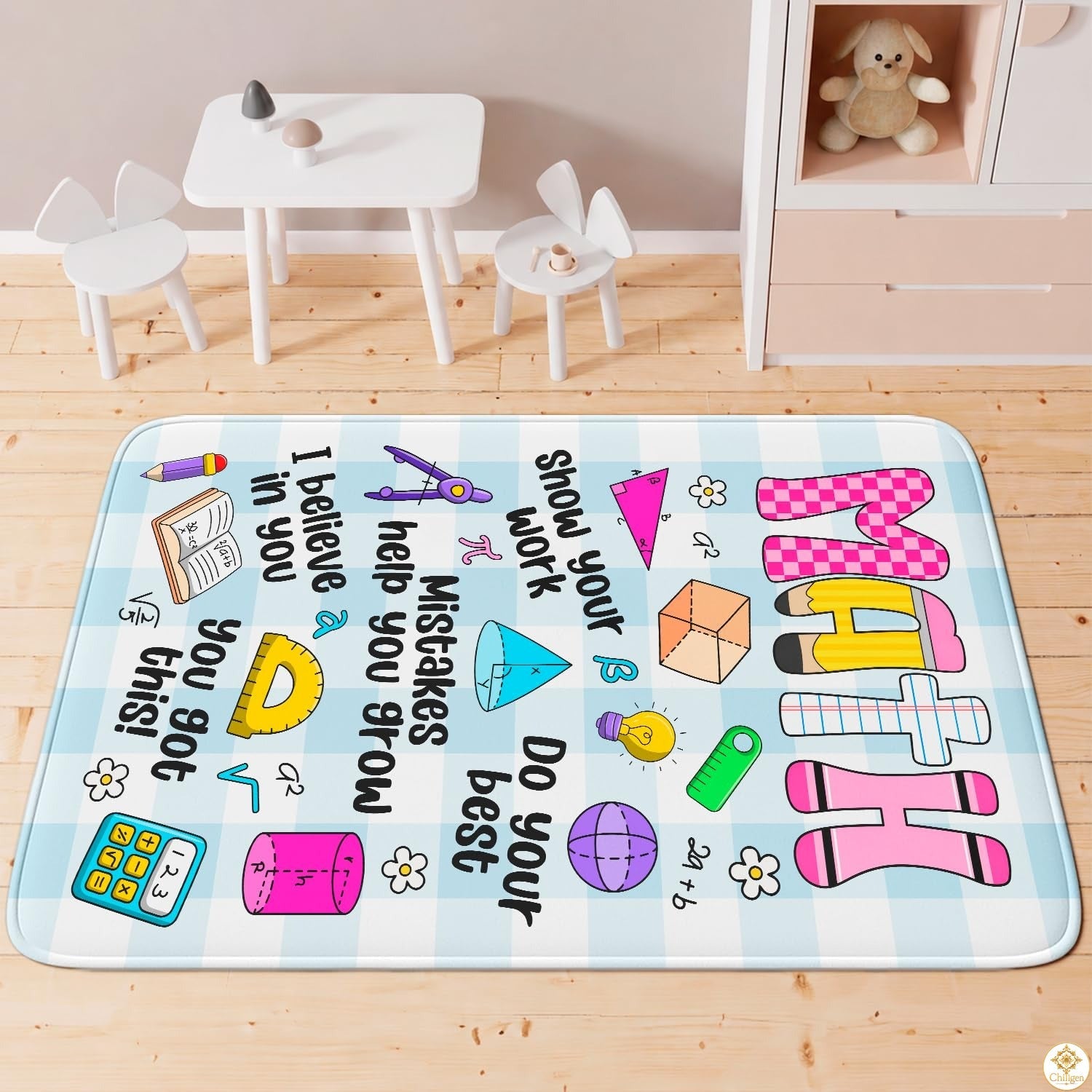 Custom Math Area Rug