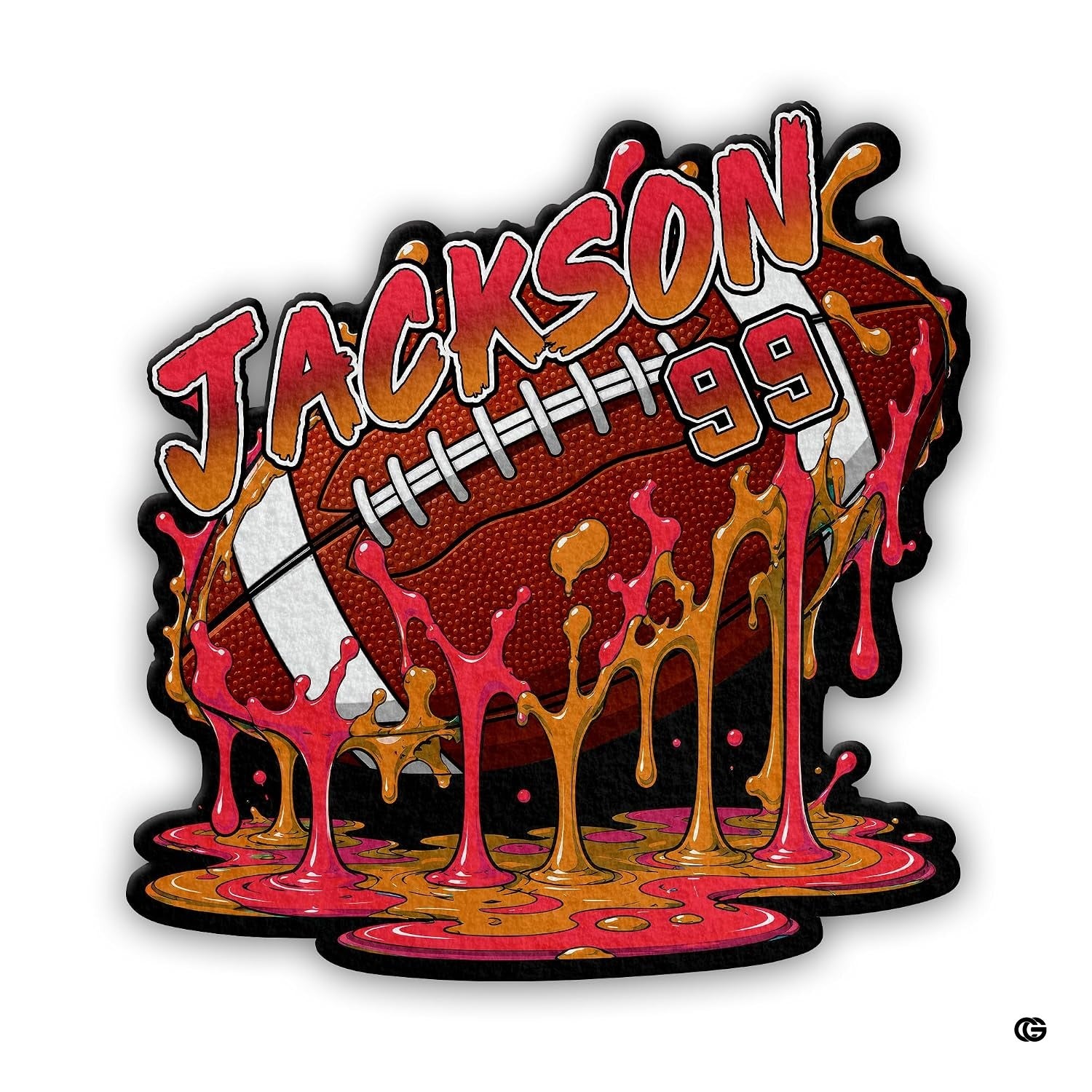 Personalized Football Shaped Rug, Non-Slip Washable Sport Carpet (A02)