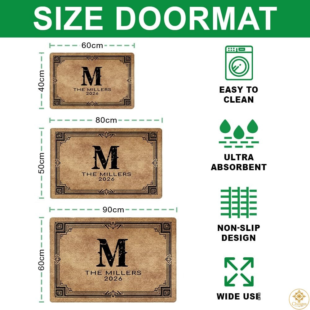 Custom Monogram Doormat