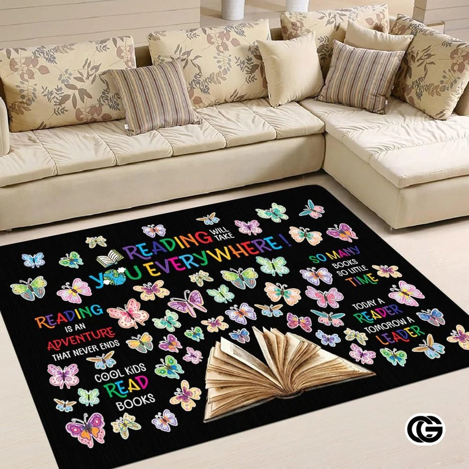 Personalized Welcome Doormat with Family Name and Address - Reading-02