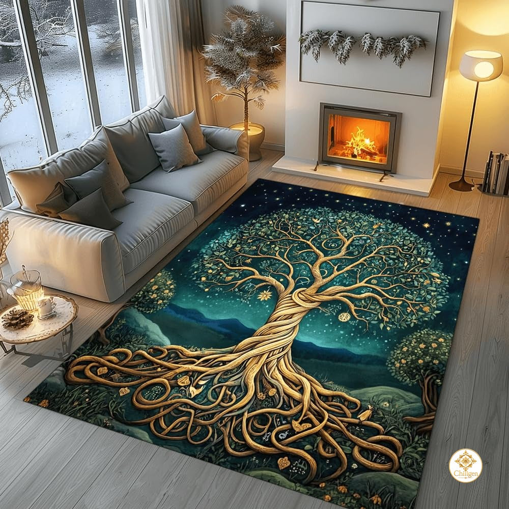 Custom Tree of Life Welcome Mat for Living Room and Bedroom - Tree-ds02