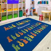 Dimension chart displaying size options for classroom sign language area rug. - thumbnail image 2 of 9