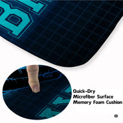 Soft low-pile microfiber surface texture on cyber hockey player sports rug - thumbnail image 3 of 7