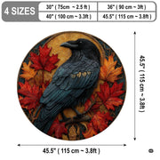 Custom Halloween 3D Optical Illusion Round Rug Skeleton Horror Area Rug (1, #15)