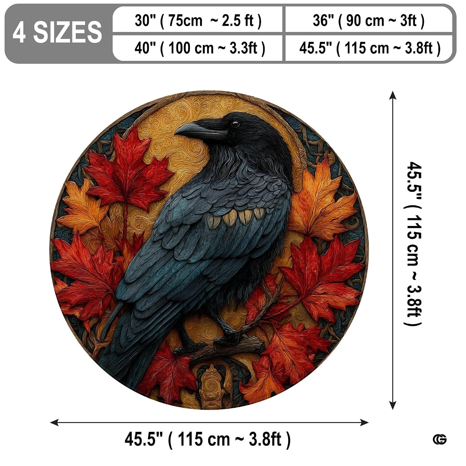Custom Halloween 3D Optical Illusion Round Rug Skeleton Horror Area Rug (1, #15)