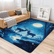 Styling showcase of overnight area rugs in a contemporary bedroom with minimalist decor. - thumbnail image 3 of 5