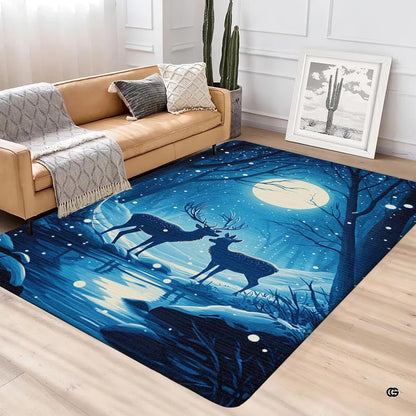 Styling showcase of overnight area rugs in a contemporary bedroom with minimalist decor. - thumbnail image 3 of 5