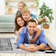 City basketball sports floor carpet displayed in cozy family room interior - thumbnail image 6 of 8