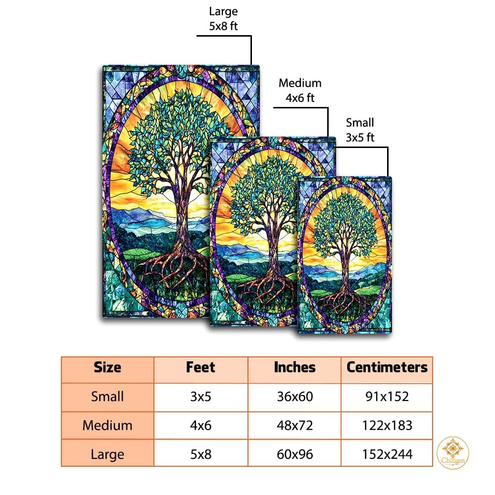 Custom Tree of Life Welcome Mat for Entryway and Living Room - Tree-ds15
